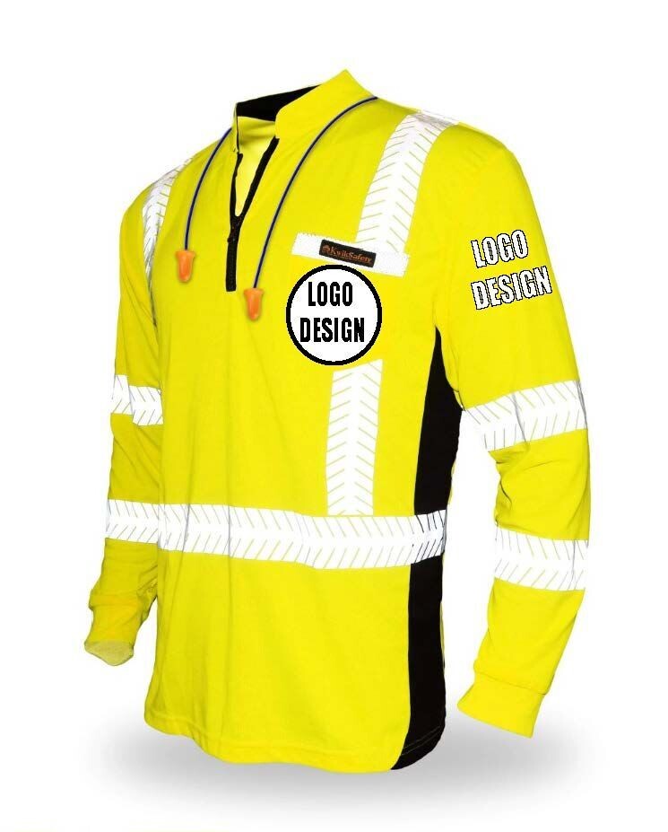Men's reflective work shirt (long sleeve reflective)