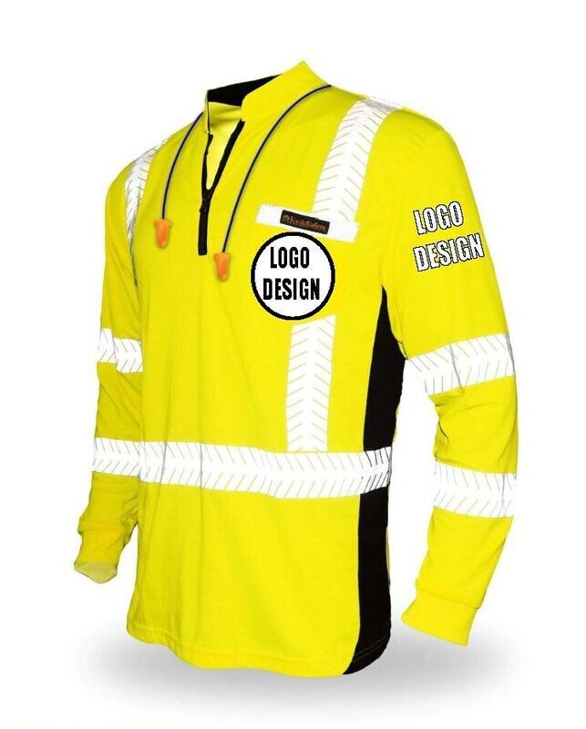 Men's reflective work shirt (long sleeve reflective)