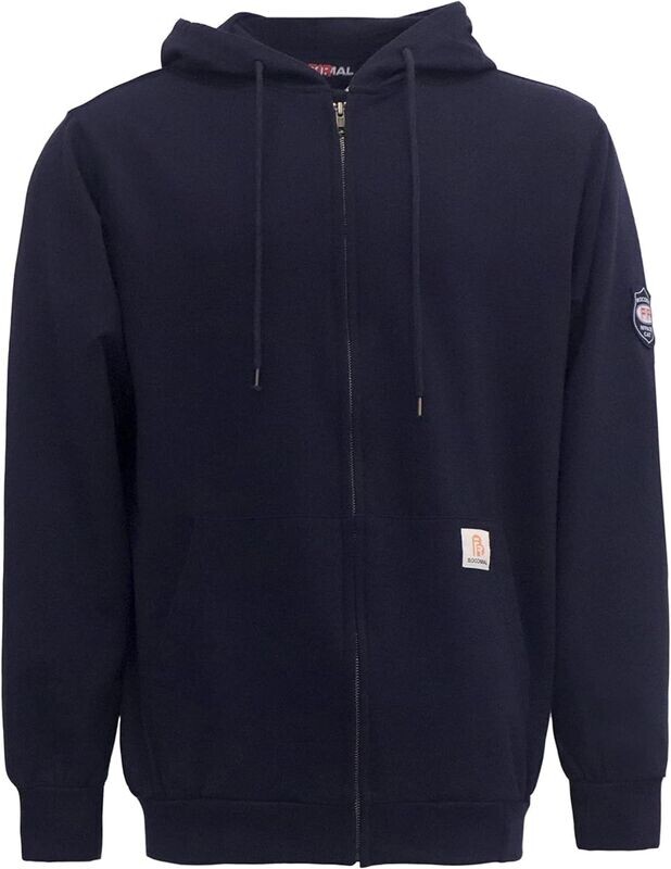 Custom BOCOMAL FR Hoodies For Summer Zipper 7.5oz Lightweight Cotton Flame Resistant