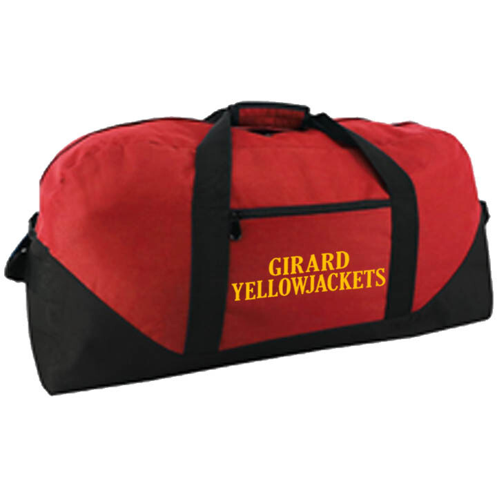 Girard Yellowjackets Monogrammed Duffel Bag
