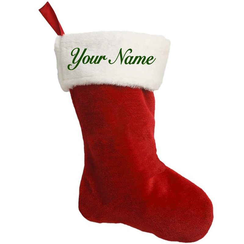 Personalized Velvet Stocking