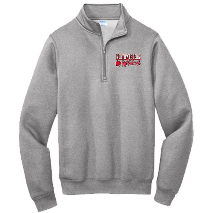 Northwestern Basketball Performance ¼ Zip Fleece (embroidered)
