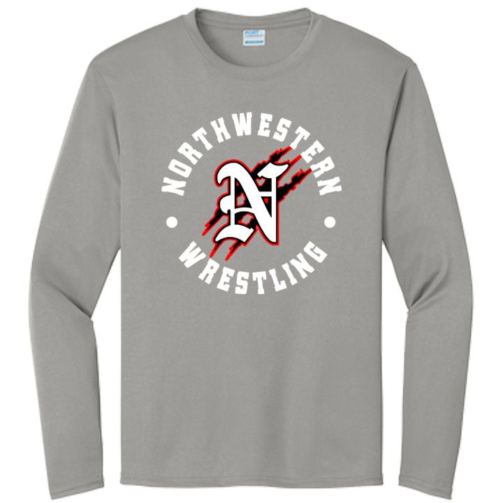 Northwestern Wrestling Performance Longsleeve Tee