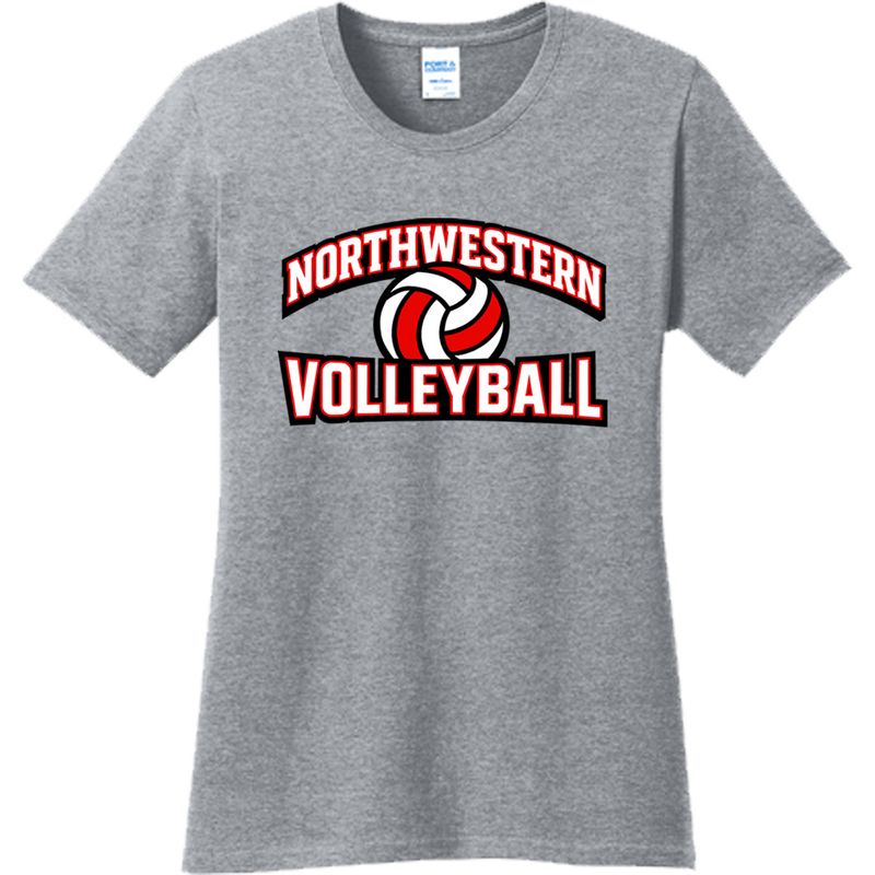Northwestern Volleyball Ladies Core Cotton Tee