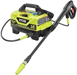RYOBI 1800 PSI 1.2 GPM Cold Water Corded Electric Pressure Washer (Reed) GREEN