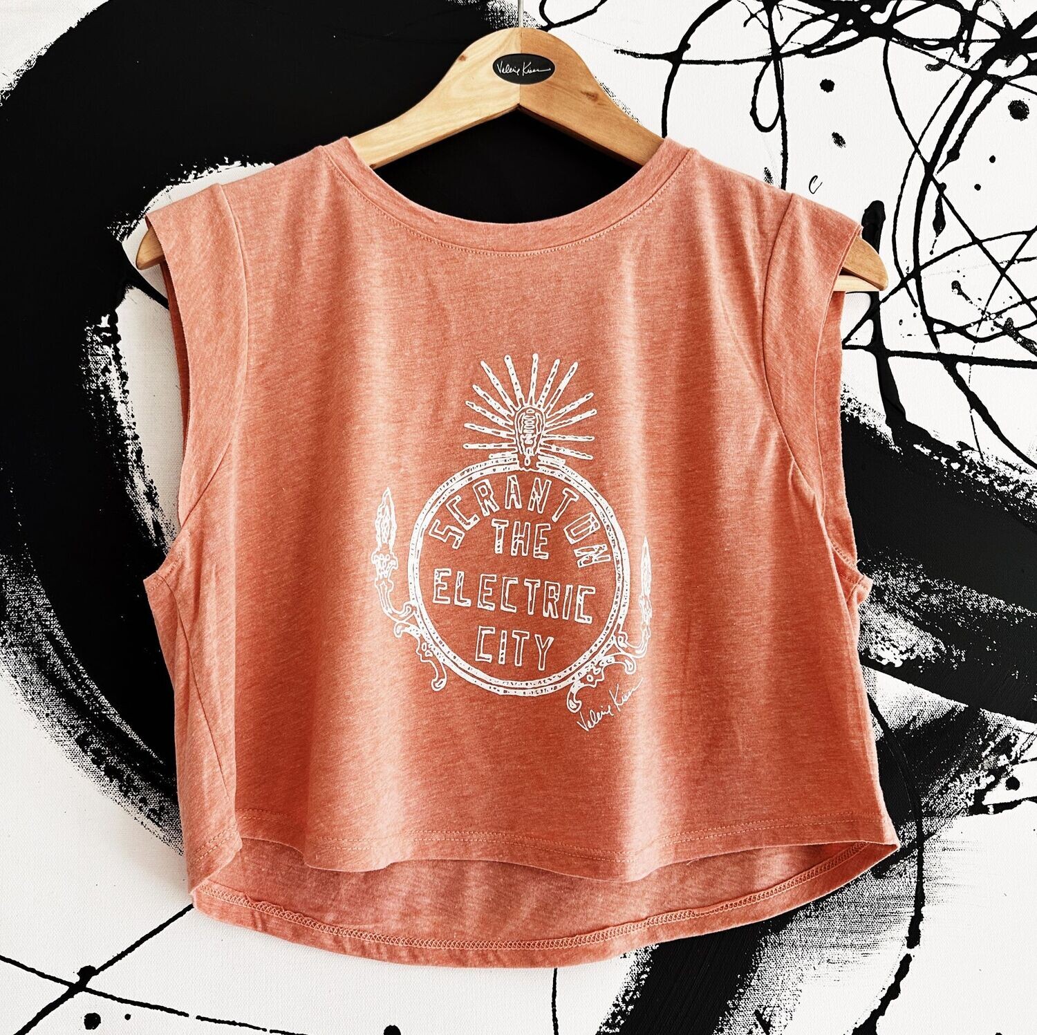 Electric City Red Crop Tank