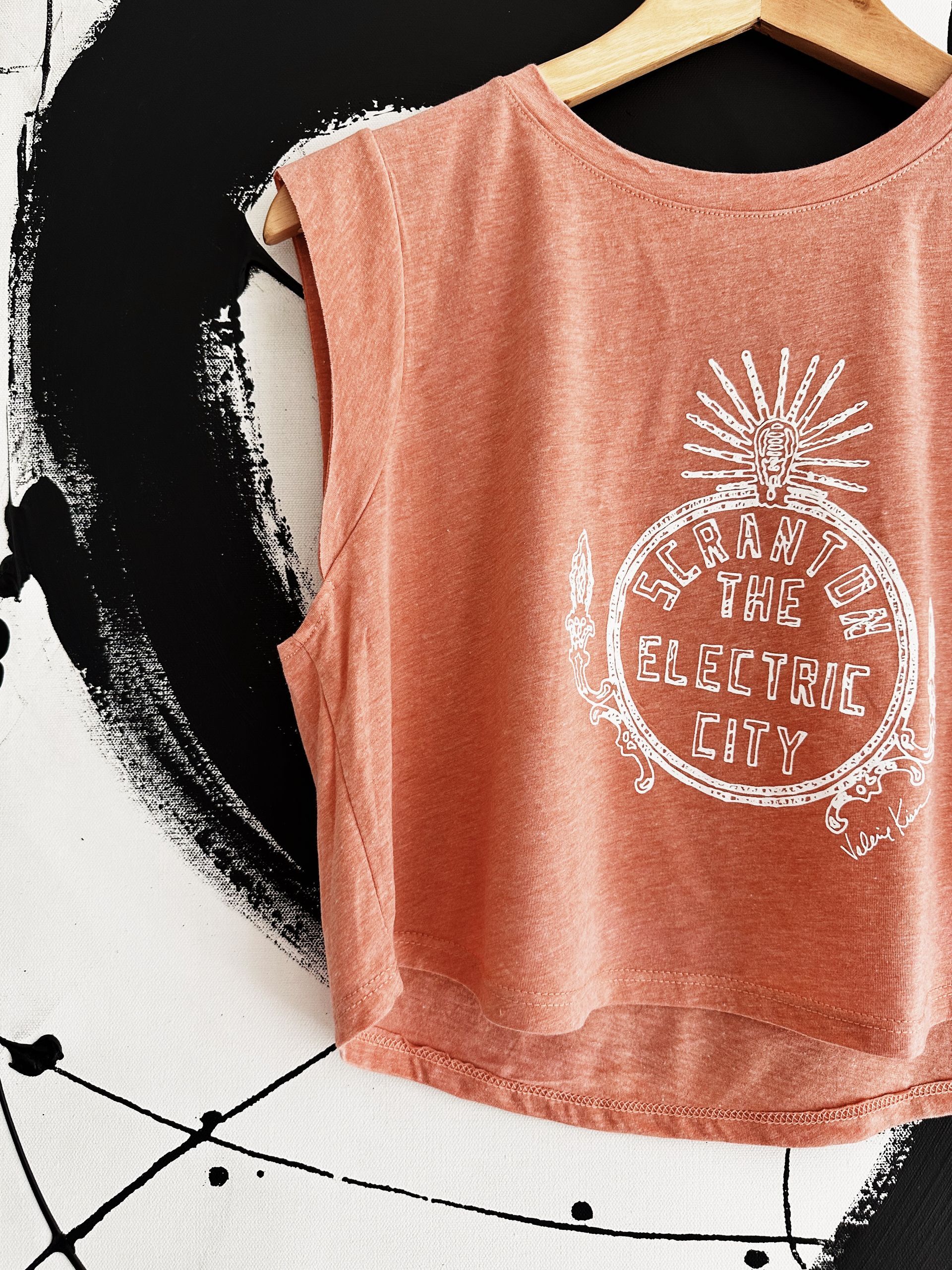 Electric City Red Crop Tank