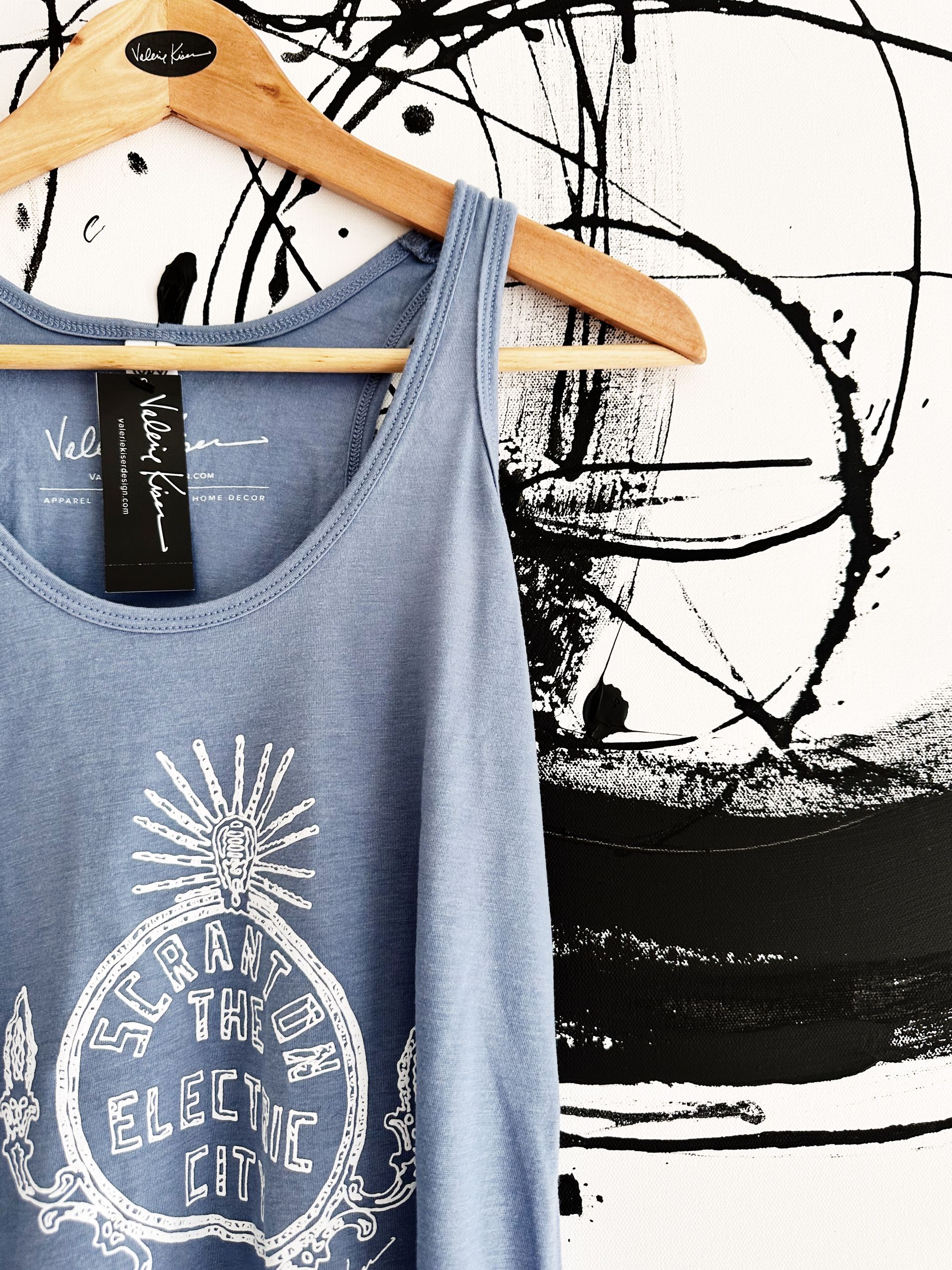 Electric City Blue Flowy Tank