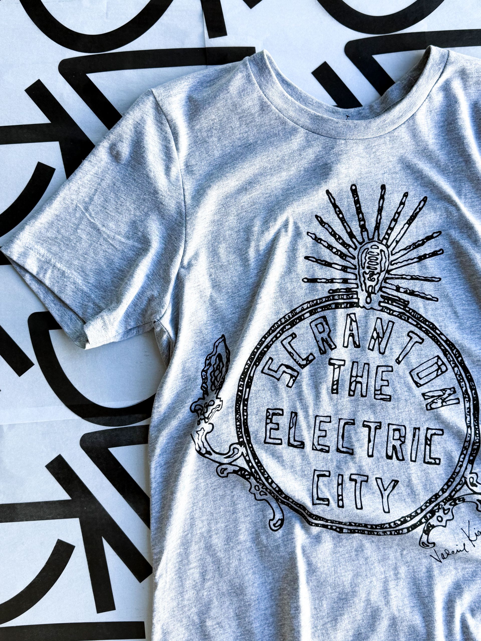 Electric City Unisex Grey T-shirt