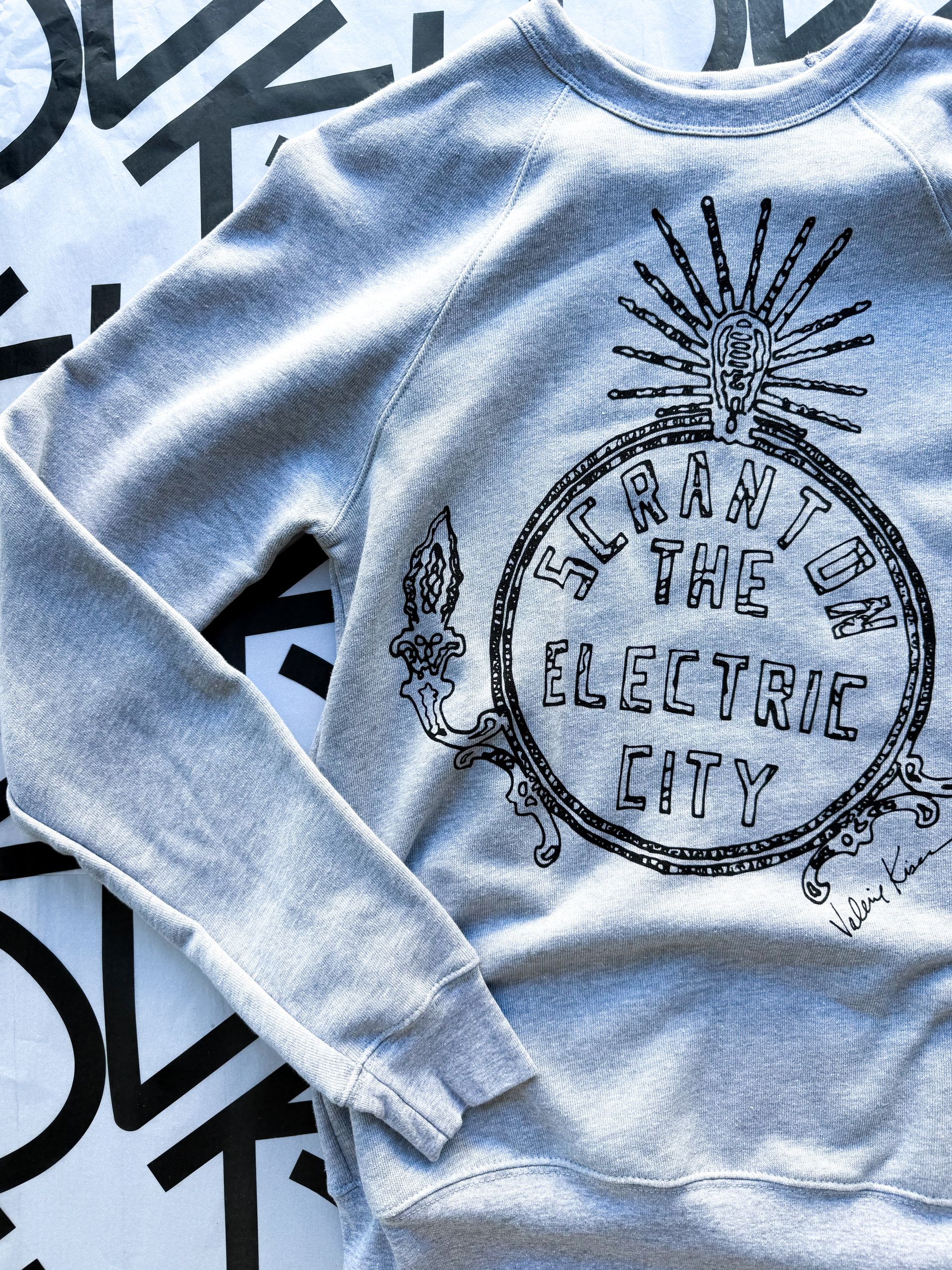 Electric City Grey Fleece Sweatshirt
