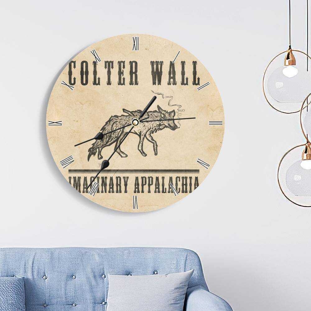 Colter Wall Round Wall Clock