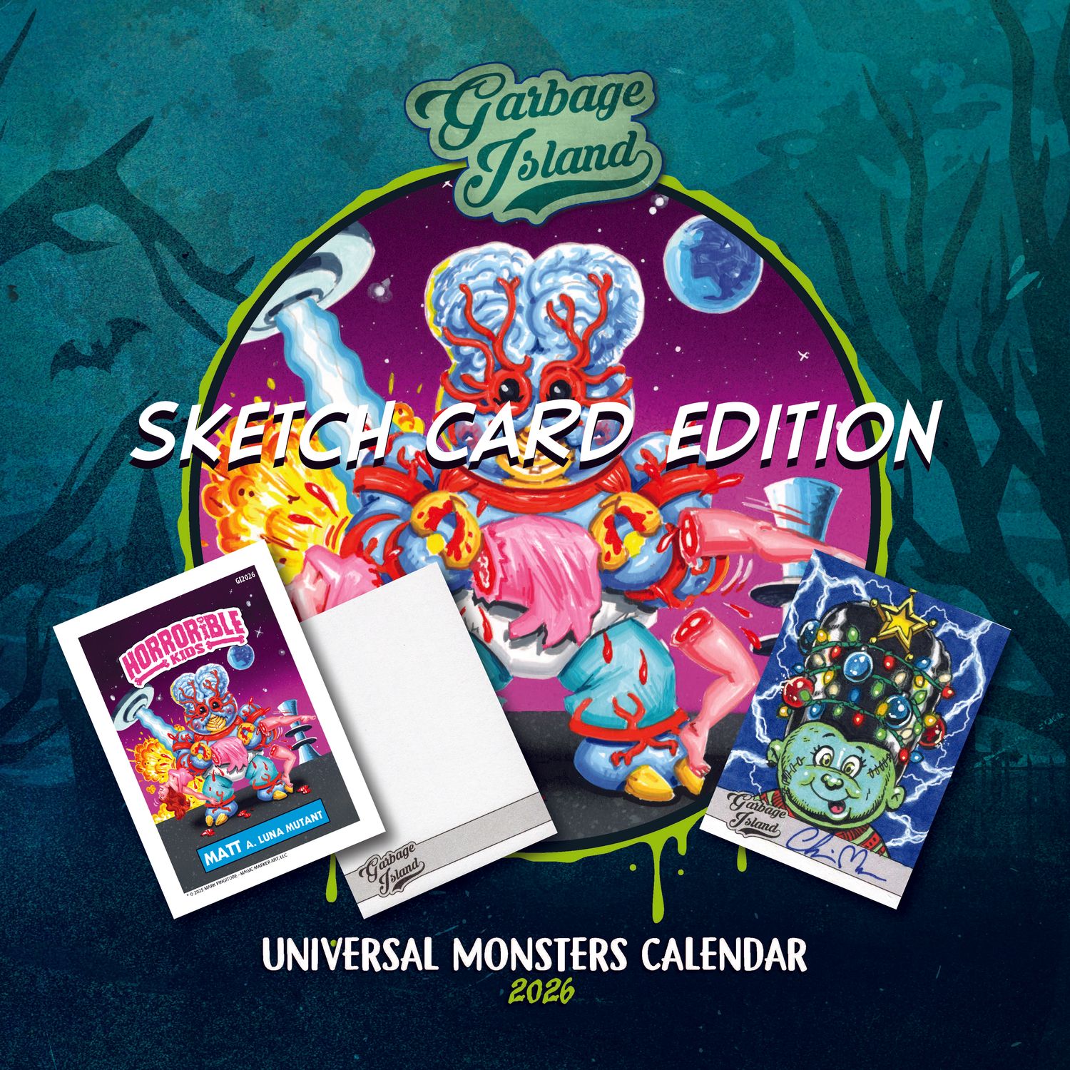 2026 Garbage Island Wall Calendar (Sketch Card Edition)