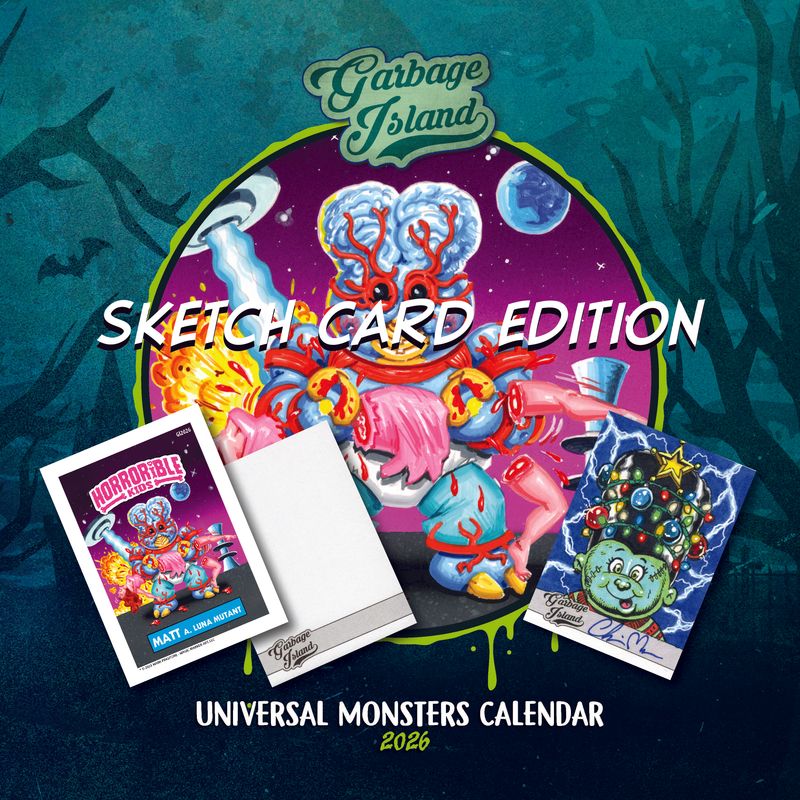 2026 Garbage Island Wall Calendar (Sketch Card Edition)