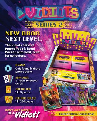 Vidiots Series 2 Promo Wax Pack.