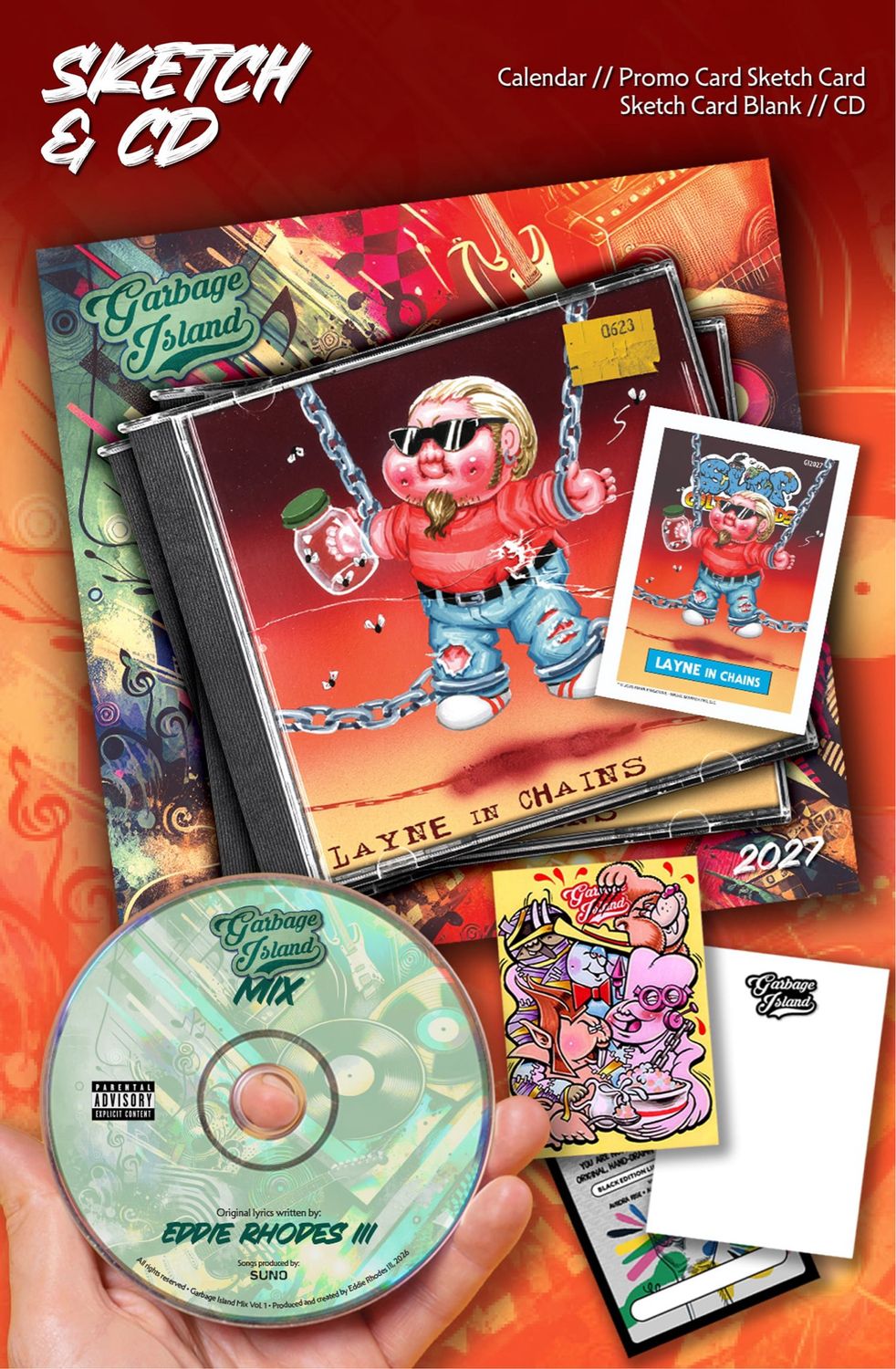 2027 Garbage Island Wall Calendar (CD and Sketch Card Edition)