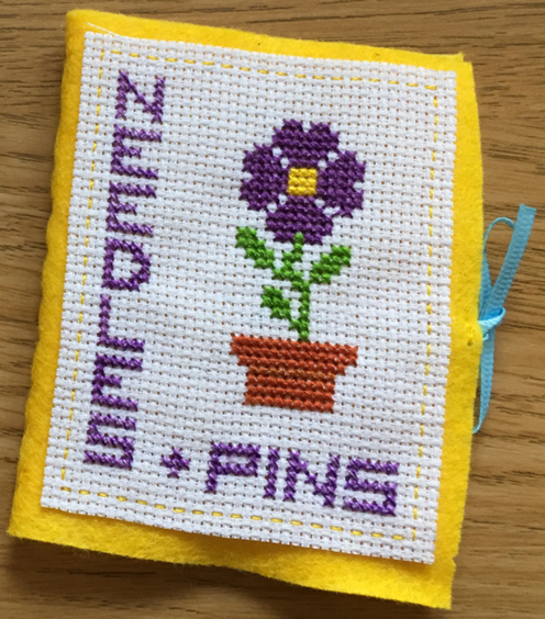 Purple Flower Needlecase