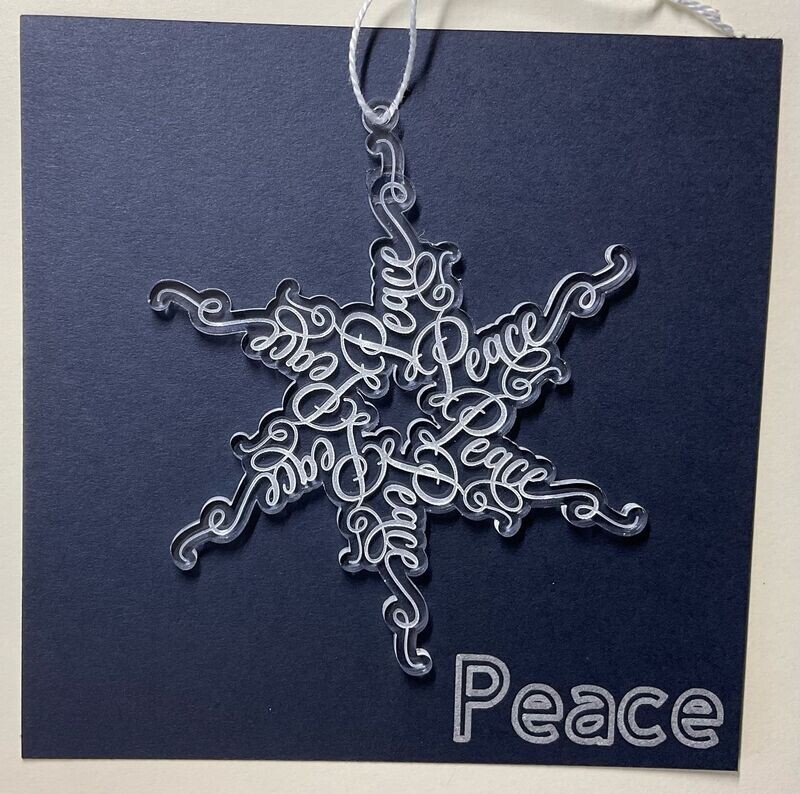 Acrylic Snowflake - Peace