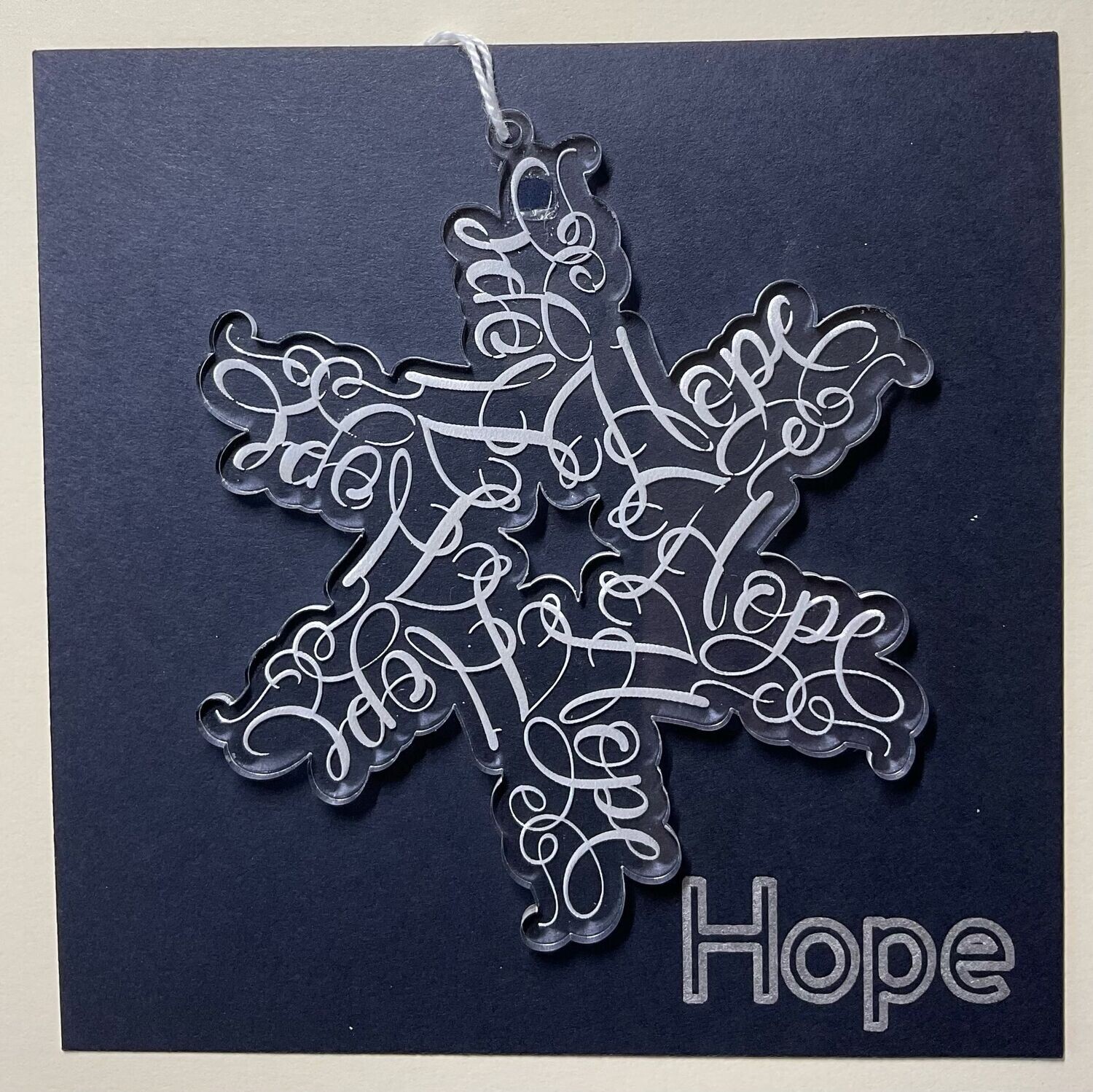 Acrylic Snowflake - Hope