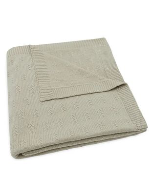 Πλεκτή Κουβέρτα 75x100εκ. Grain Knit Olive Green Πλεκτή Κουβέρτα 75x100εκ. Grain Knit Olive Green