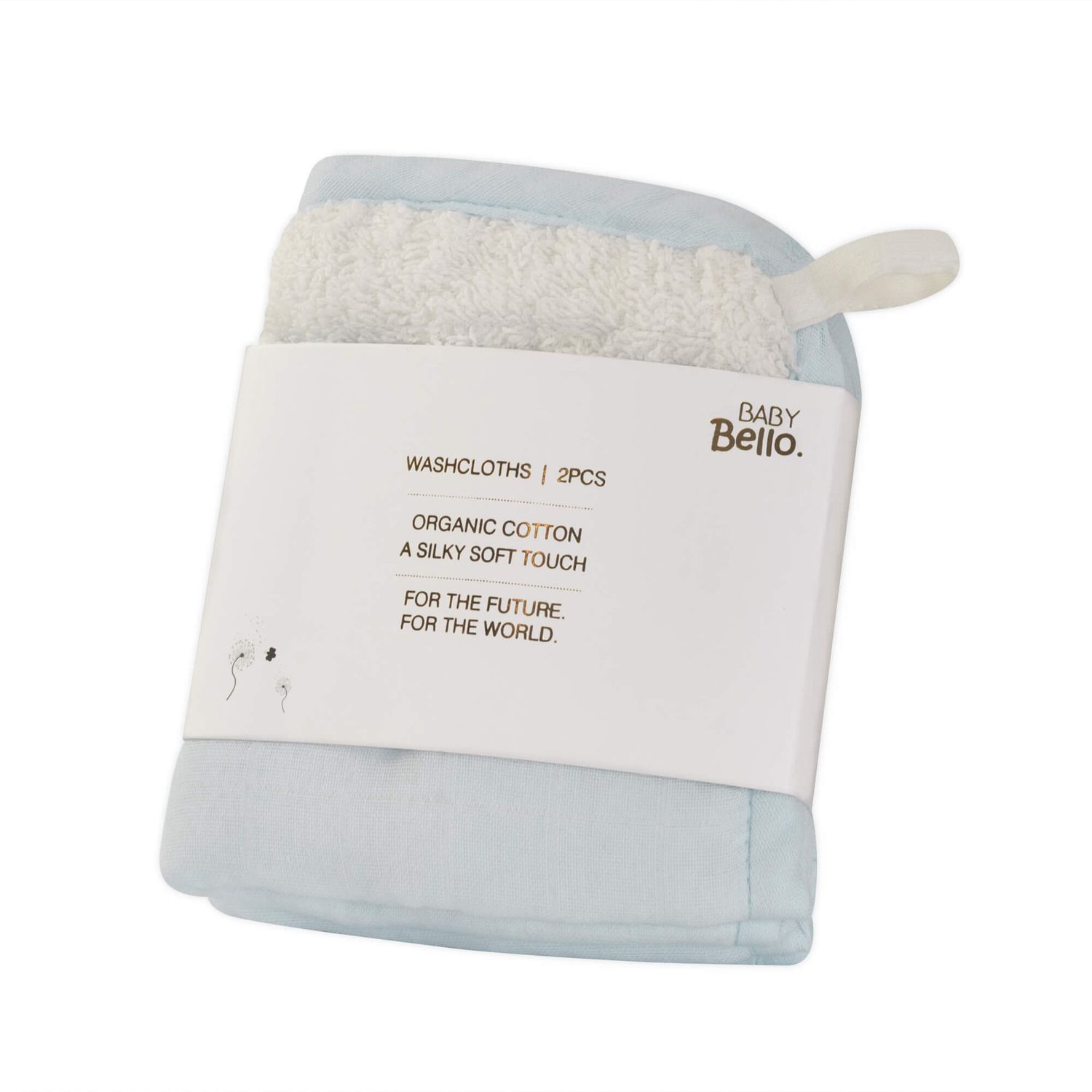 Βρεφικές Πετσέτες Wash Cloths 2τμχ | 100% Οργανικό Βαμβάκι | Cashmere Blue Βρεφικές Πετσέτες Wash Cloths 2τμχ | 100% Οργανικό Βαμβάκι | Cashmere Blue
