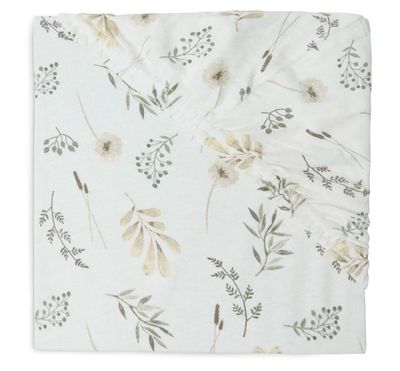 Σεντόνι Κούνιας Jersey Με Λάστιχο 120x60cm, Wild Flowers