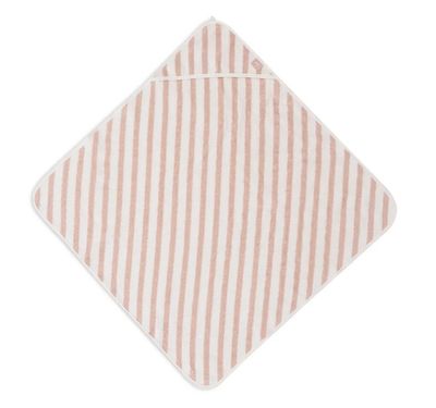 Πετσέτα Μπάνιου με Κουκούλα 75x75cm Stripe Terry - Wild Rose