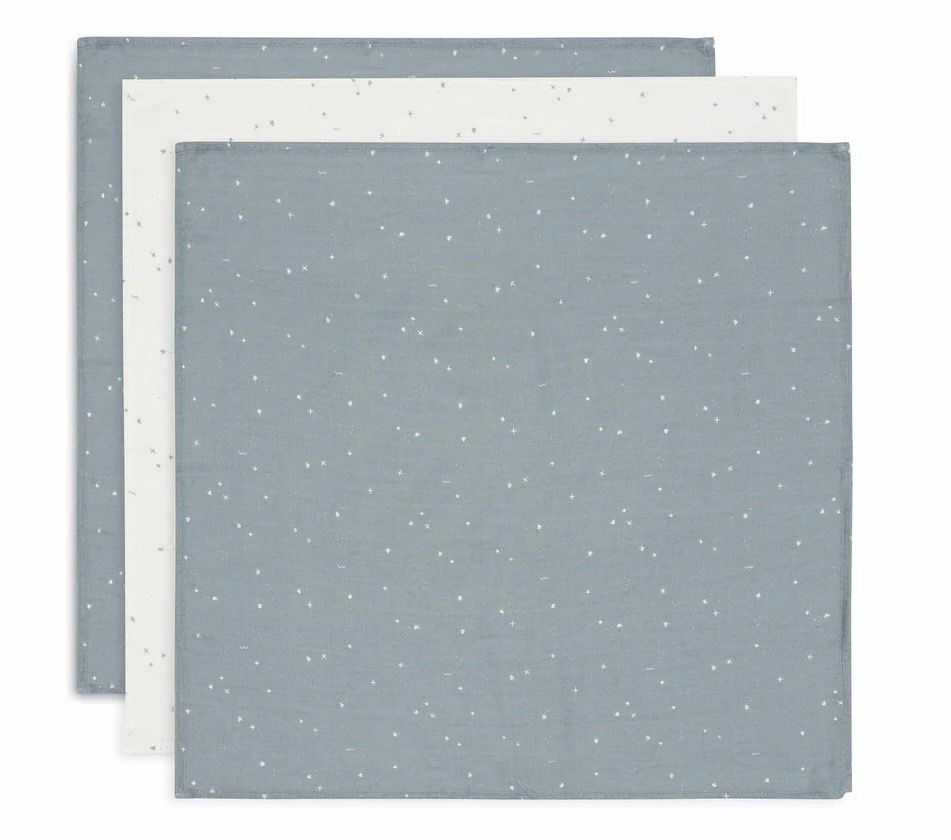 Πολυχρηστικές Πάνες Μουσελίνας 3τμχ Twinkling Sea Green, 70x70cm