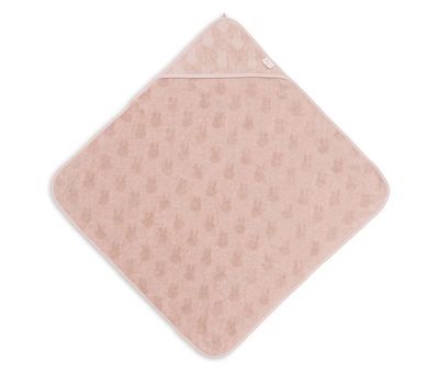 Βρεφική Πετσέτα Μπάνιου με Κουκούλα 75x75cm Miffy Jacquard- Wild Rose