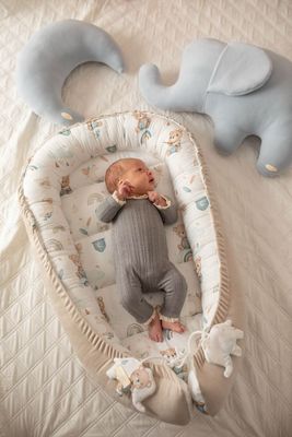 Sleepy Bears Βρεφική Φωλιά Με Θήκη Μεταφοράς | Light Beige Sleepy Bears Βρεφική Φωλιά Με Θήκη Μεταφοράς | Light Beige