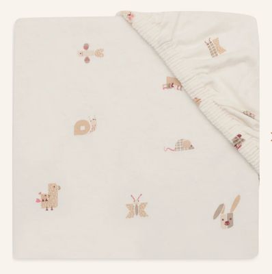 Σεντόνι Λίκνου/ Καλαθούνας Jersey Με Λάστιχο | 40/50x80/90cm | Animal Friends