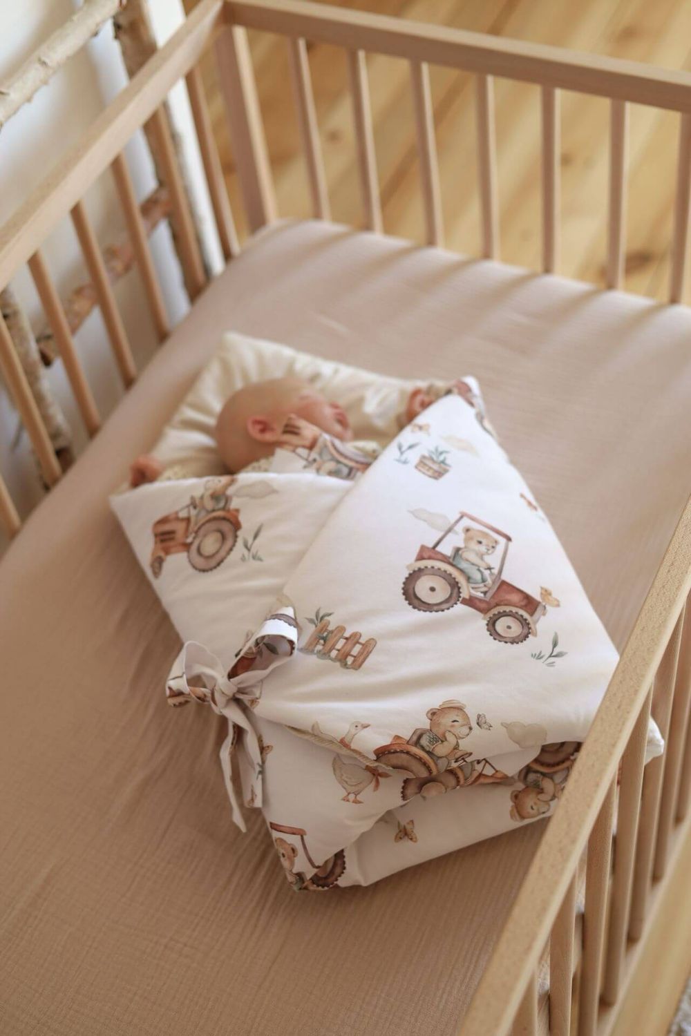 Βρεφική Κουβέρτα Αγκαλιάς Κώνος | Bears On Tractors