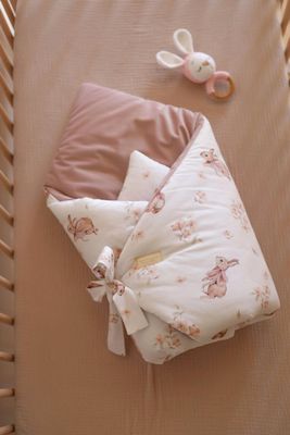 Βρεφική Κουβέρτα Αγκαλιάς Κώνος | Bunnies In Bows