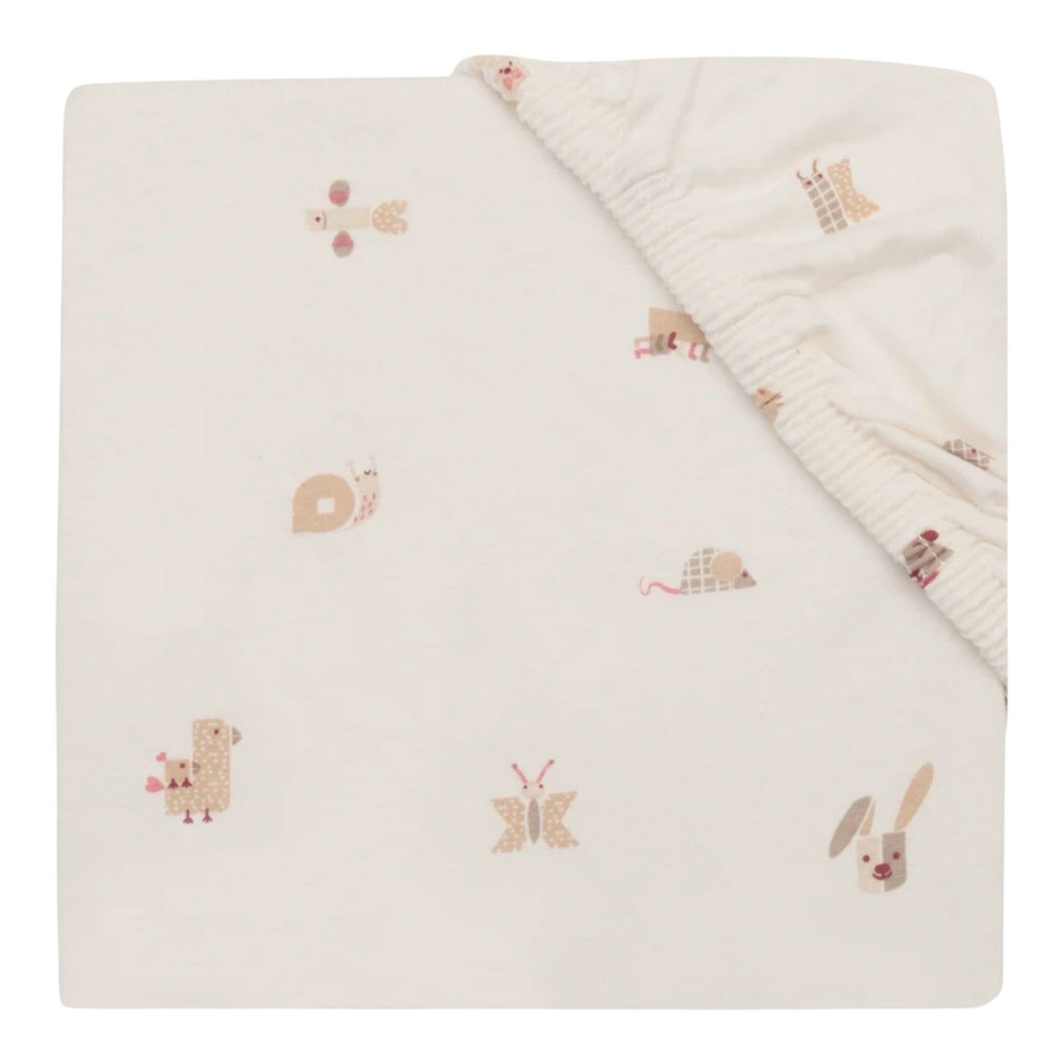 Σεντόνι Κούνιας Jersey Με Λάστιχο 70x140/75x150cm, Animal Friends