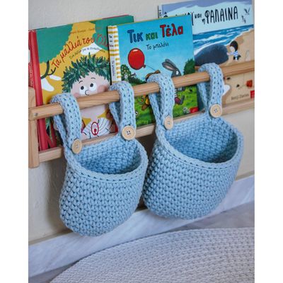 Κρεμαστό Καλάθι Αποθήκευσης, Baby Blue