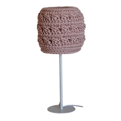 Επιτραπέζιο Πλεκτό Φωτιστικό - Pastel Pink