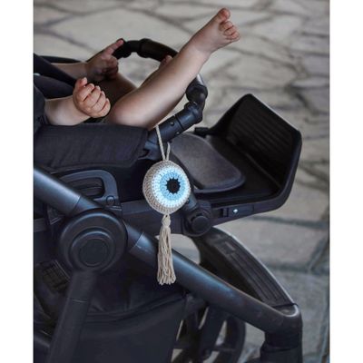 Πλεκτό Ματάκι Για Το Καρότσι - Beige