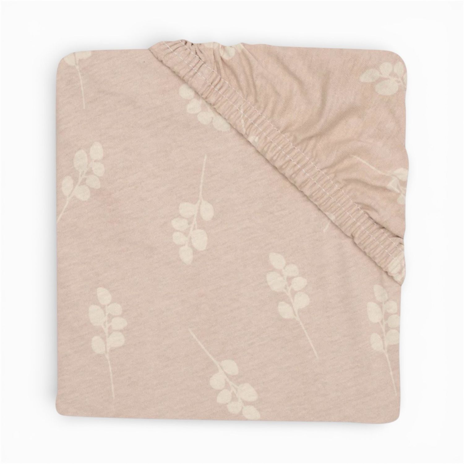 Σεντόνι Λίκνου/ Καλαθούνας Jersey Με Λάστιχο | 40/50x80/90cm | Twig Wild Rose