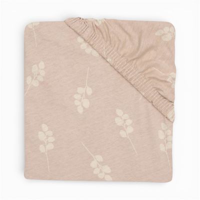 Σεντόνι Κούνιας Jersey Με Λάστιχο 70x140/75x150cm, Twig Wild Rose