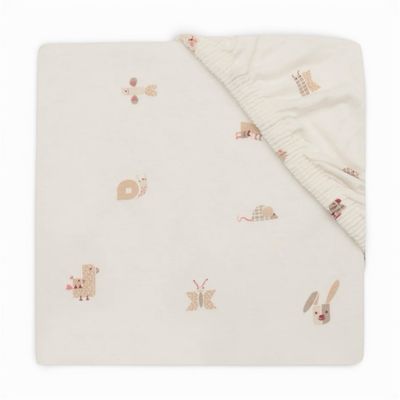 Σεντόνι Κούνιας Jersey Με Λάστιχο 70x140/75x150cm, Animal Friends