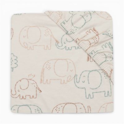 Σεντόνι Κούνιας Jersey Με Λάστιχο 70x140/75x150cm, Elephant Tales