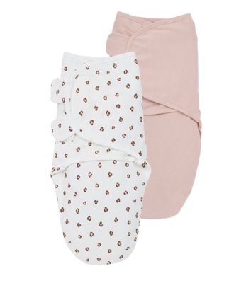 Meyco 2 Pack Swaddle Mini Panther Soft Pink 0-3 μηνών