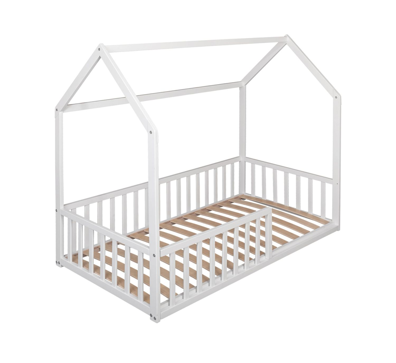 Montessori Κρεβάτι Σπιτάκι | 140x70cm | Λευκό