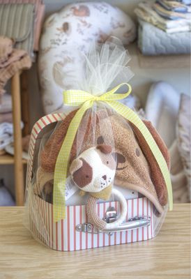 Puppy Cuddles Gift Box – Baby Gift Set για Νεογέννητο