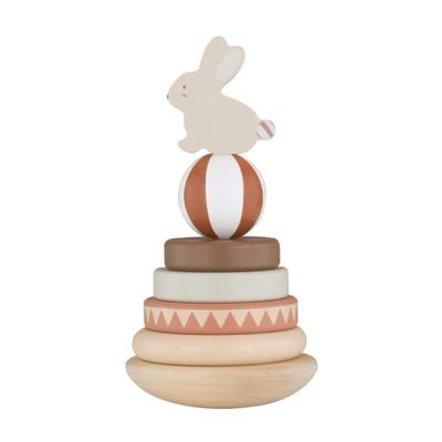 Ξύλινο Παιχνίδι Στοίβαξης - Rabbit Fox On Circusball