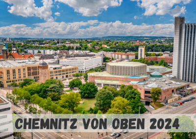 Chemnitz von oben Kalender 2024 - FORMAT A2