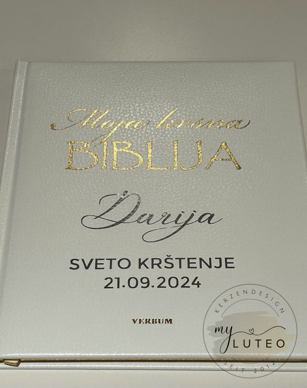 Personalisierte Bibel zur Taufe "Moja krsna Biblija"