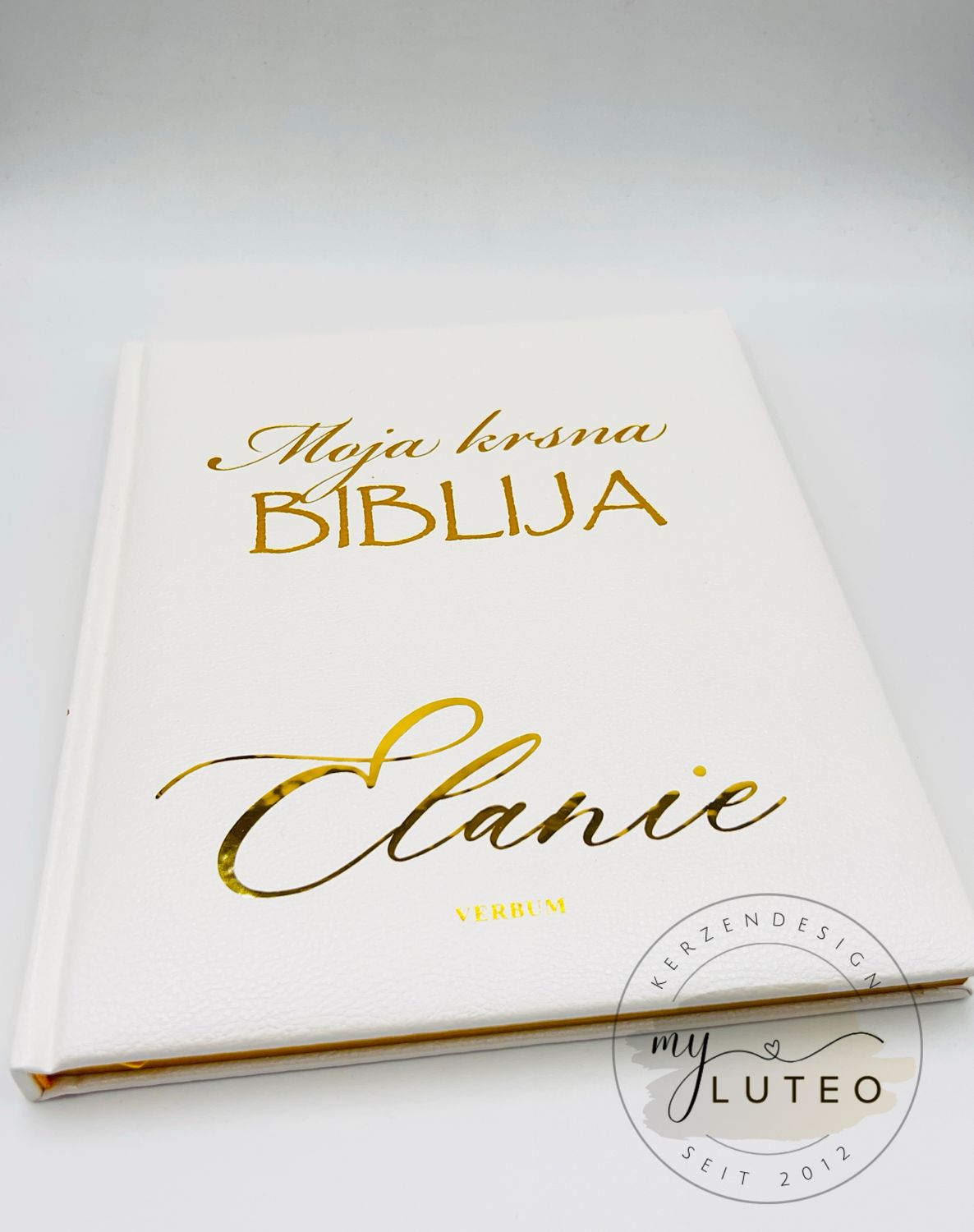 Personalisierte Bibel zur Taufe "Moja krsna Biblija"