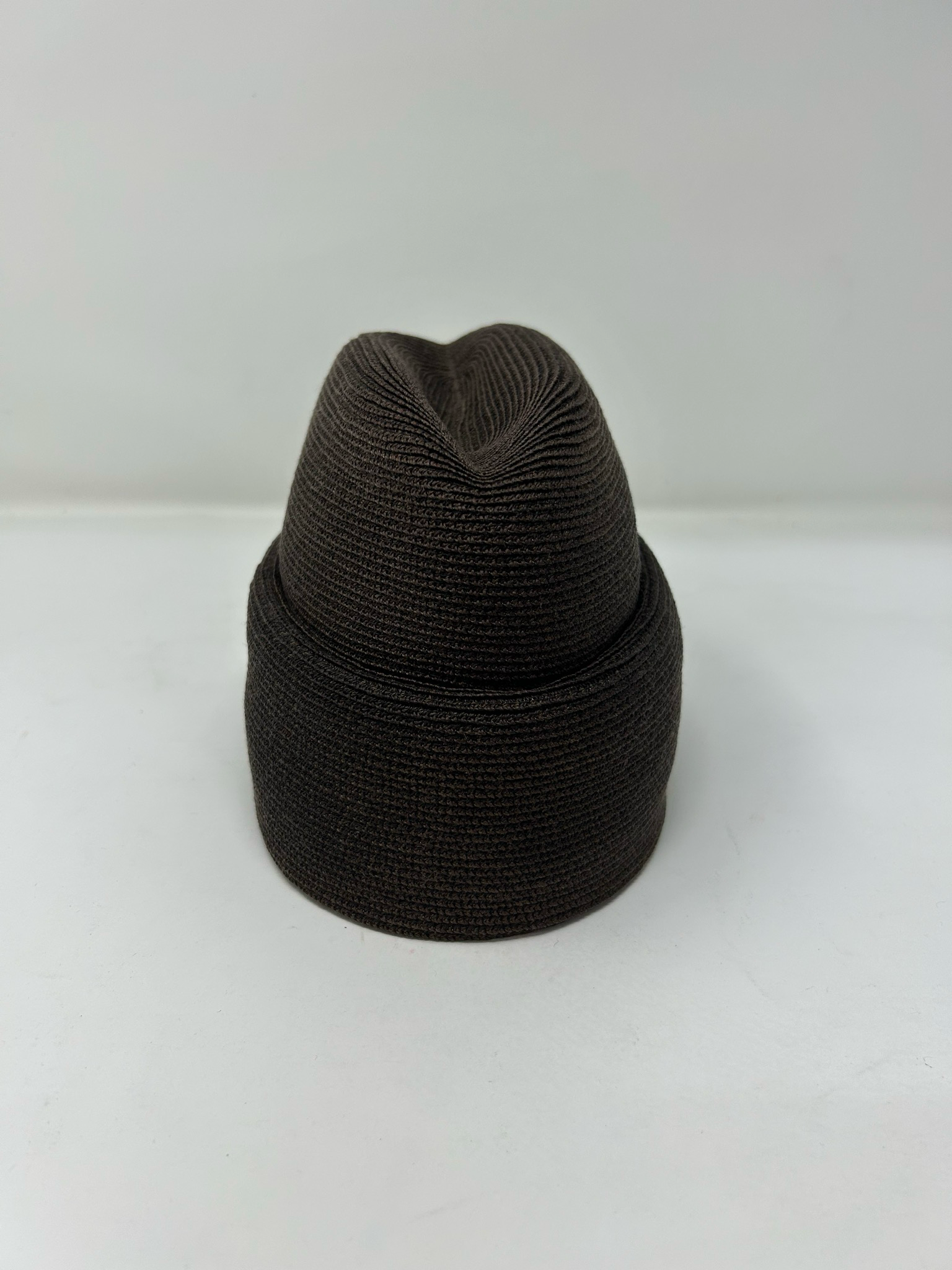 Cocoa Toyo Straw Envelope Fez by Otis Damón