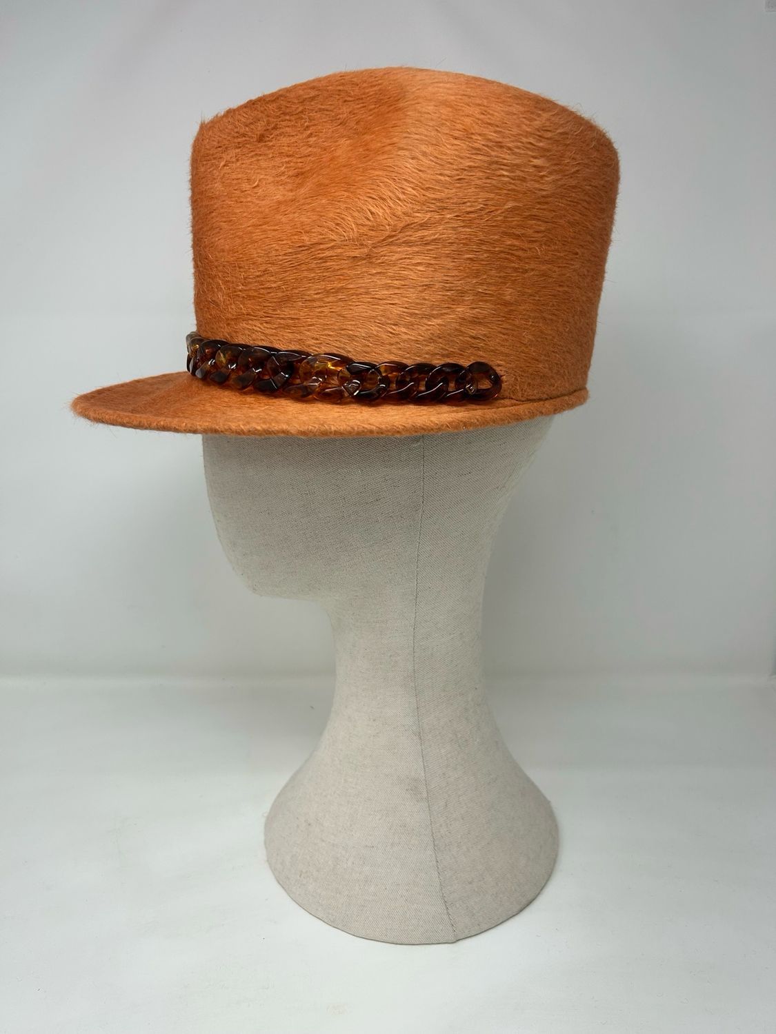 Copper Beaver Feddy Cap with Tortoise Shell Link