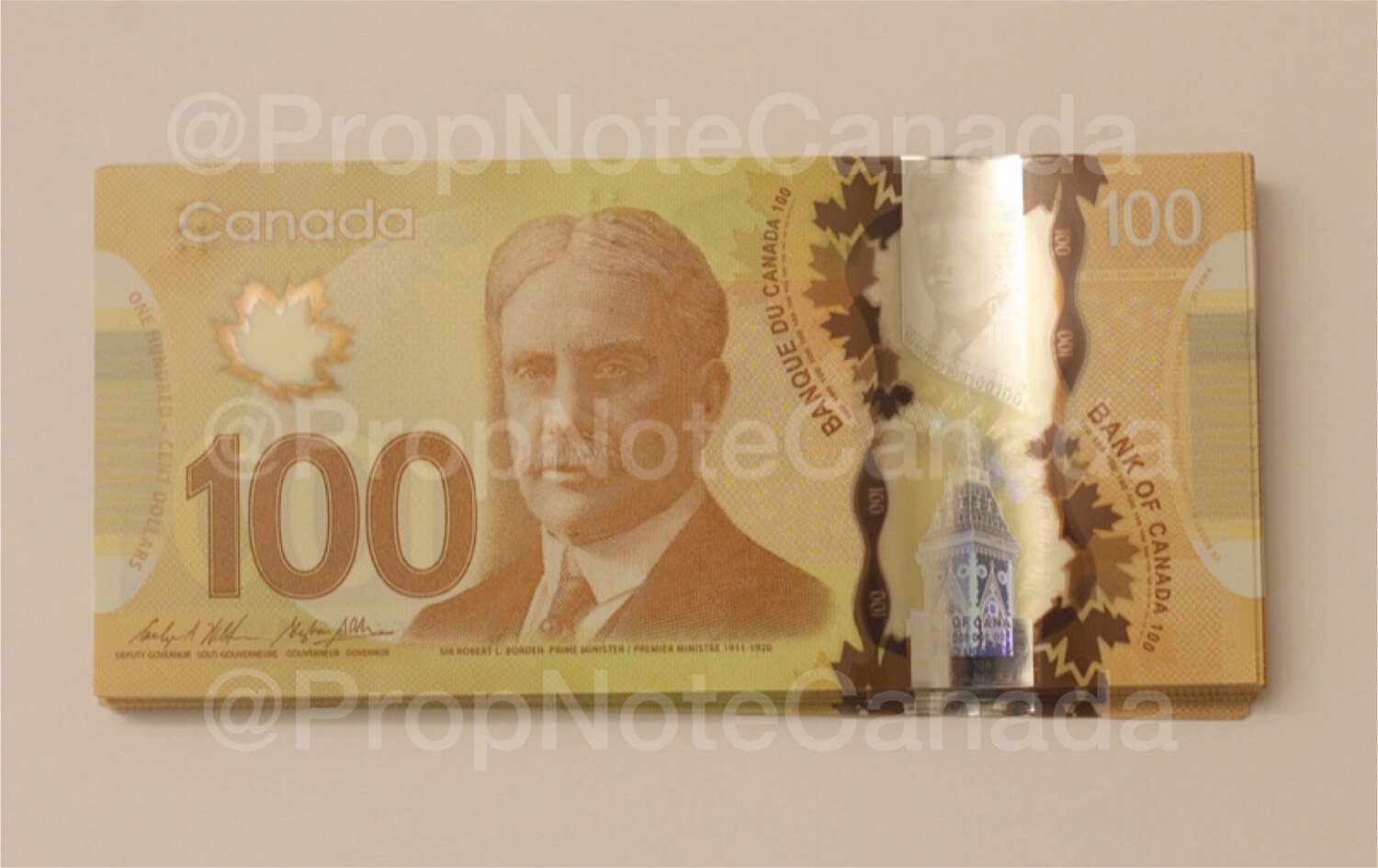 Prop Canadian $100 Bill